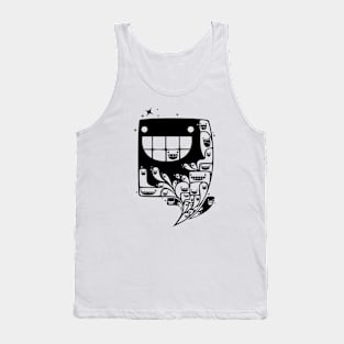 Happy Inside - 1-Bit Oddity - Black Version Tank Top